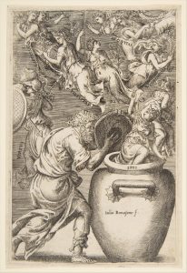 Giulio Bonasone, Epimetheus Opening Pandora’s Box, 1531–76